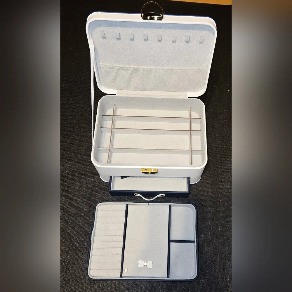 White Girls Jewelry Box With Cartoon Horse